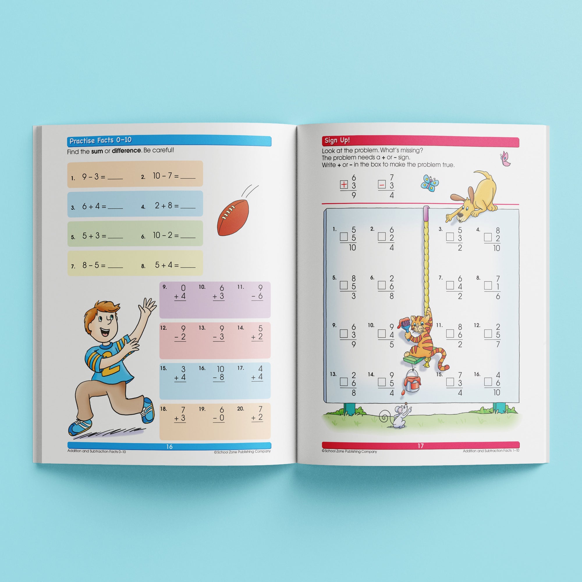 School Zone And I Know It! Book: Addition & Subtraction (Ages 6-8)