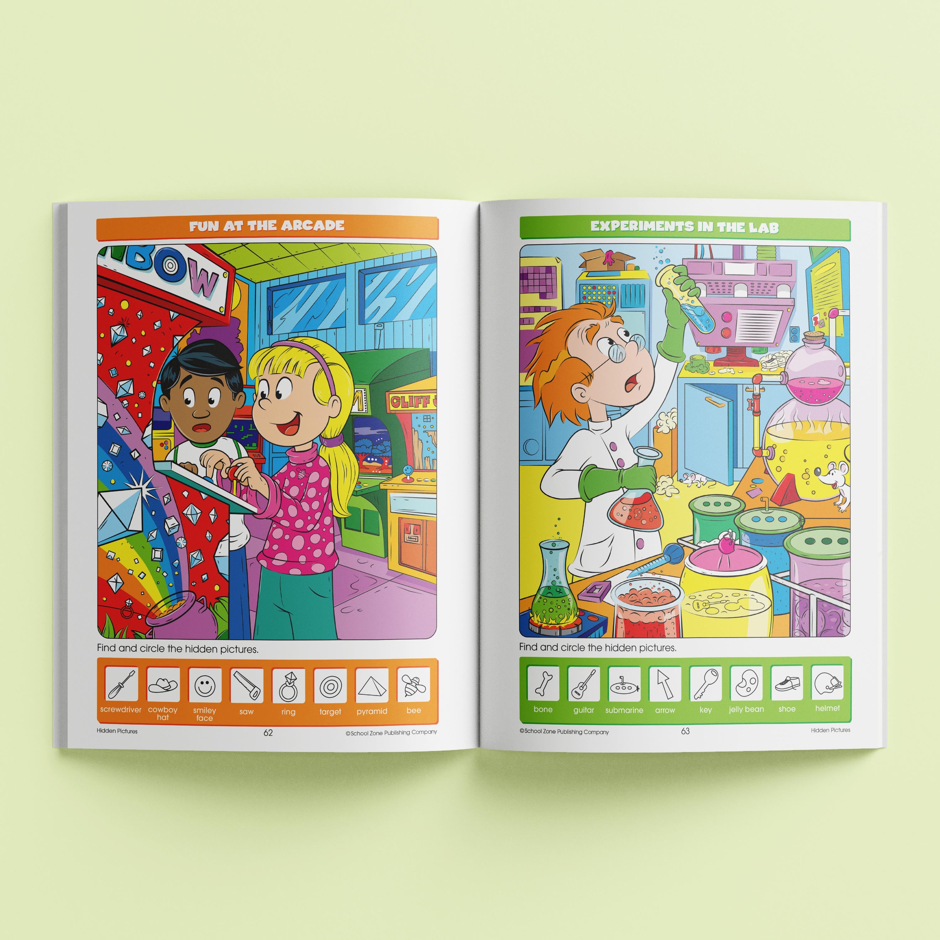 School Zone An Activity Zone Book: Hidden Pictures (Ages 5-7)