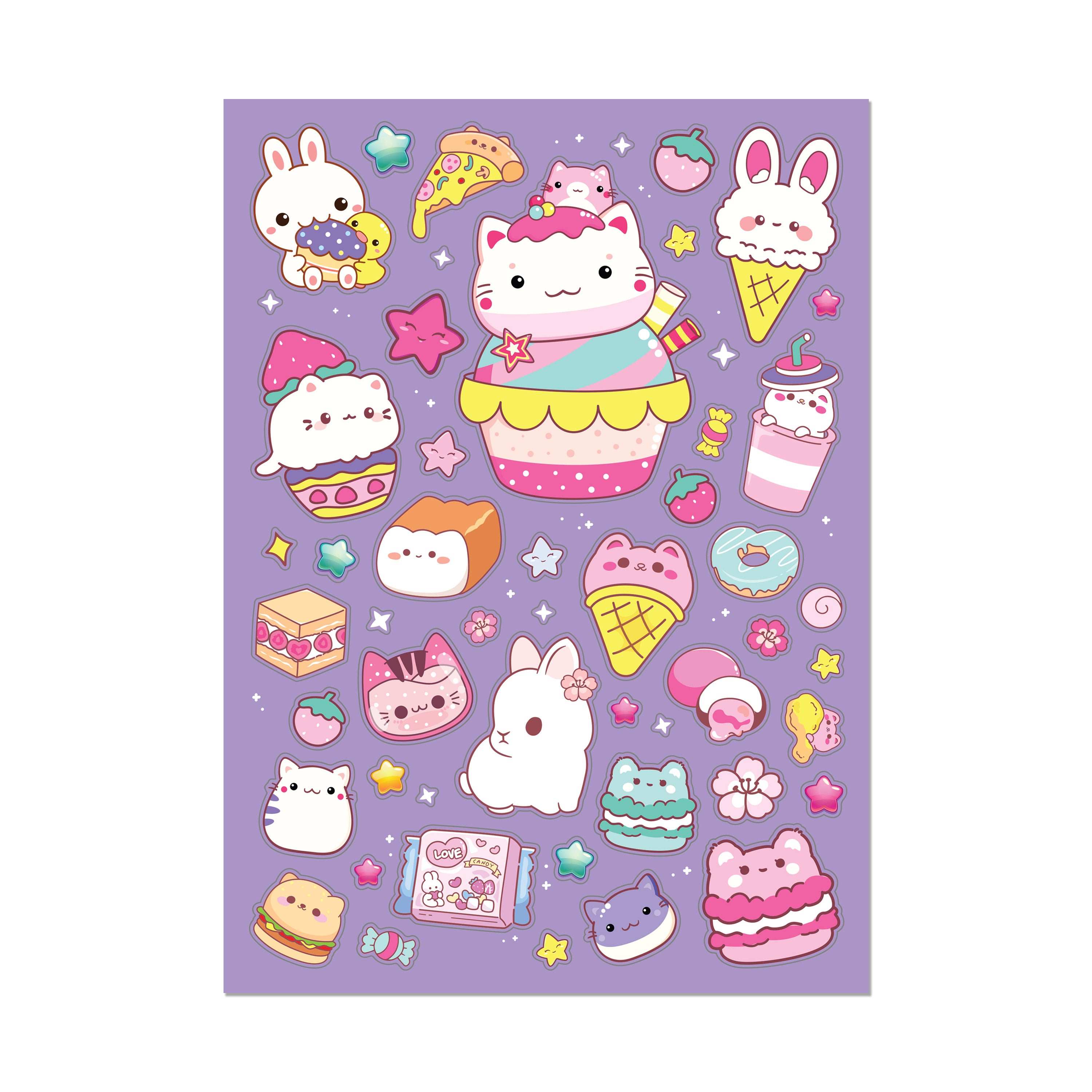 Kaleidoscope Colouring Scented Stickers Totally Kawaii