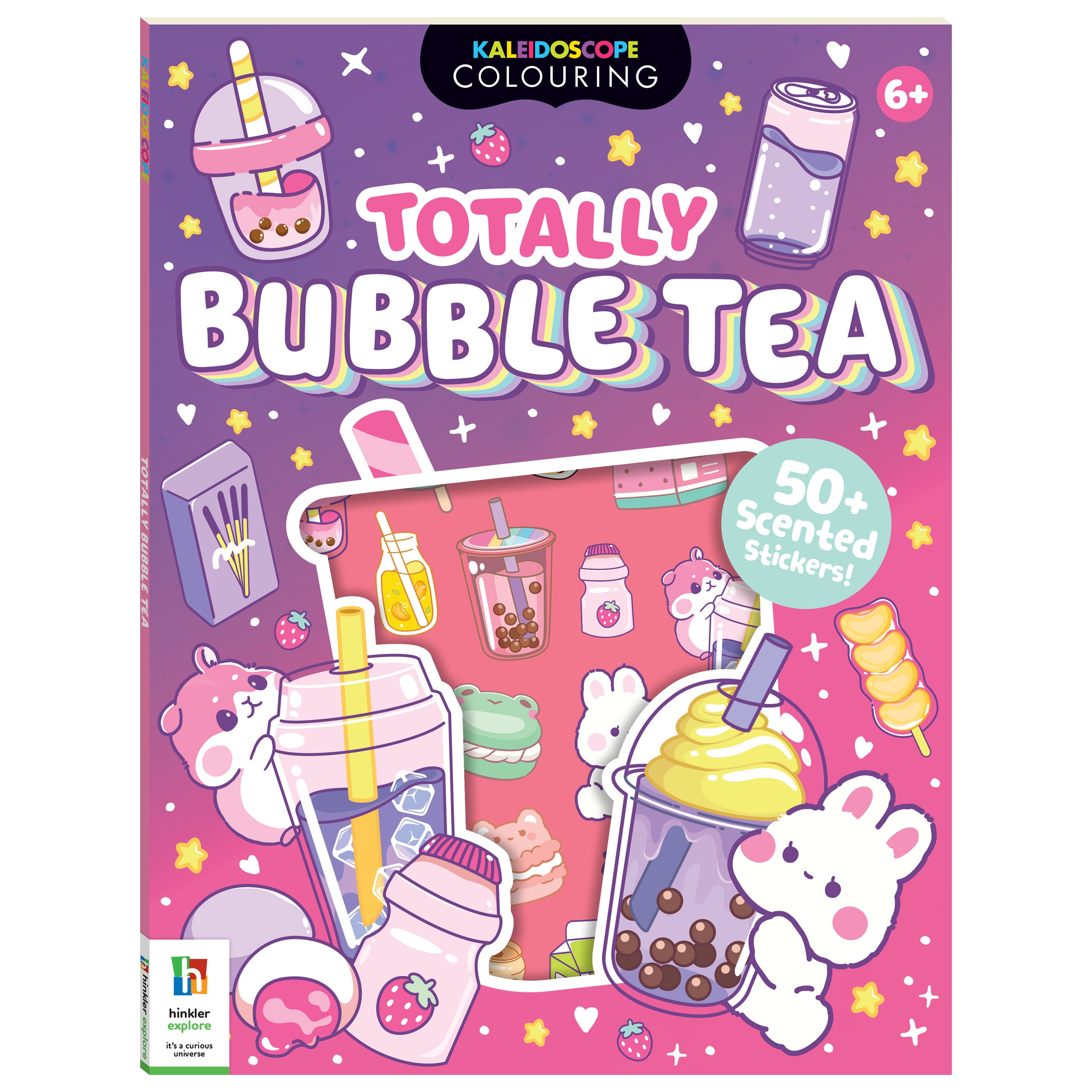 Kaleidoscope Colouring Stickers Bubble Tea