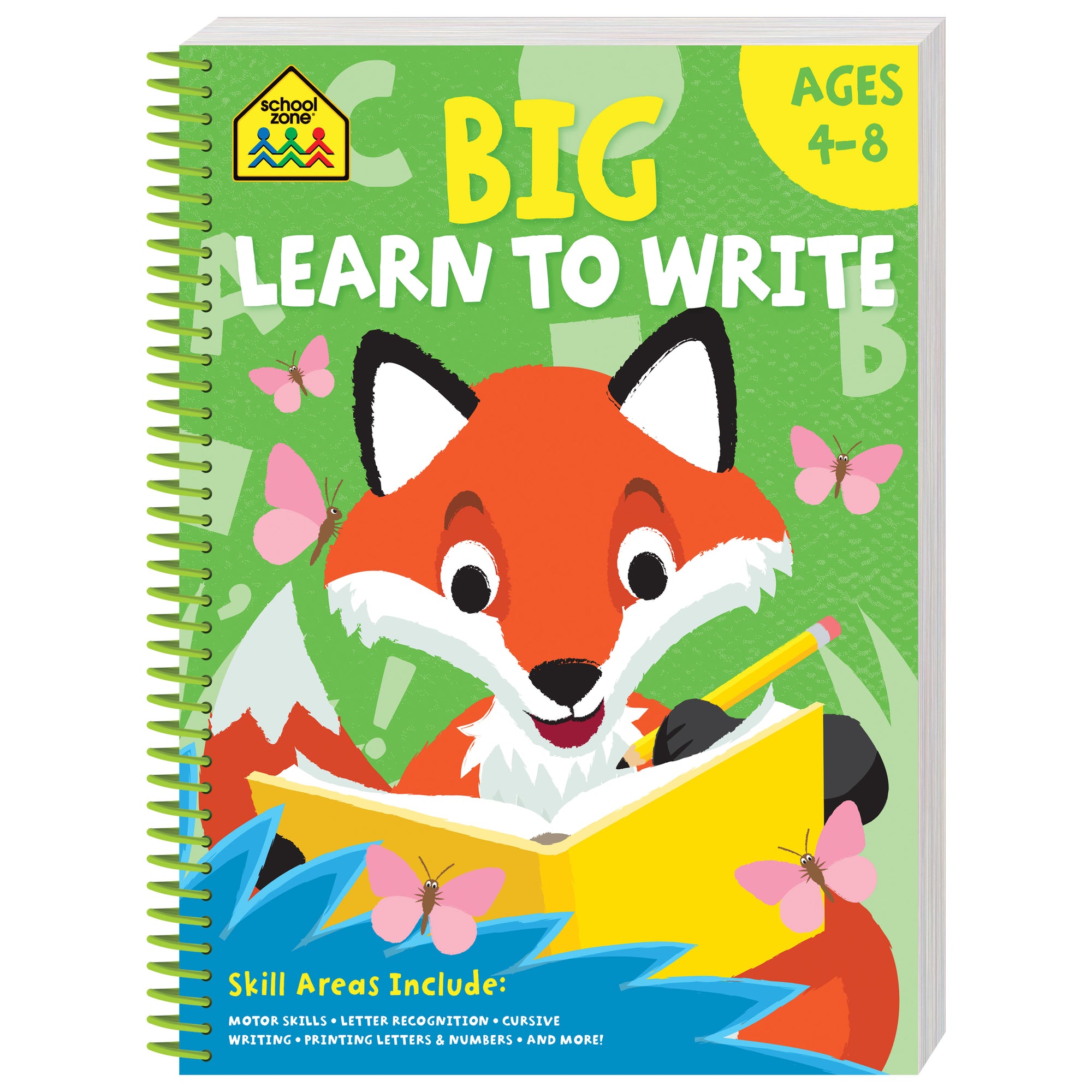 School Zone Big Spiro Workbook Writing (Ages 4-8)