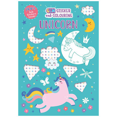 Gem Colouring Book Unicorn