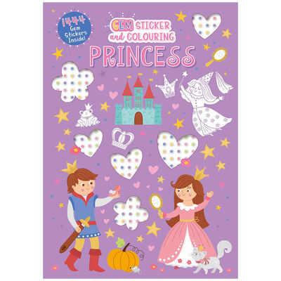 Gem Colouring Book Princess