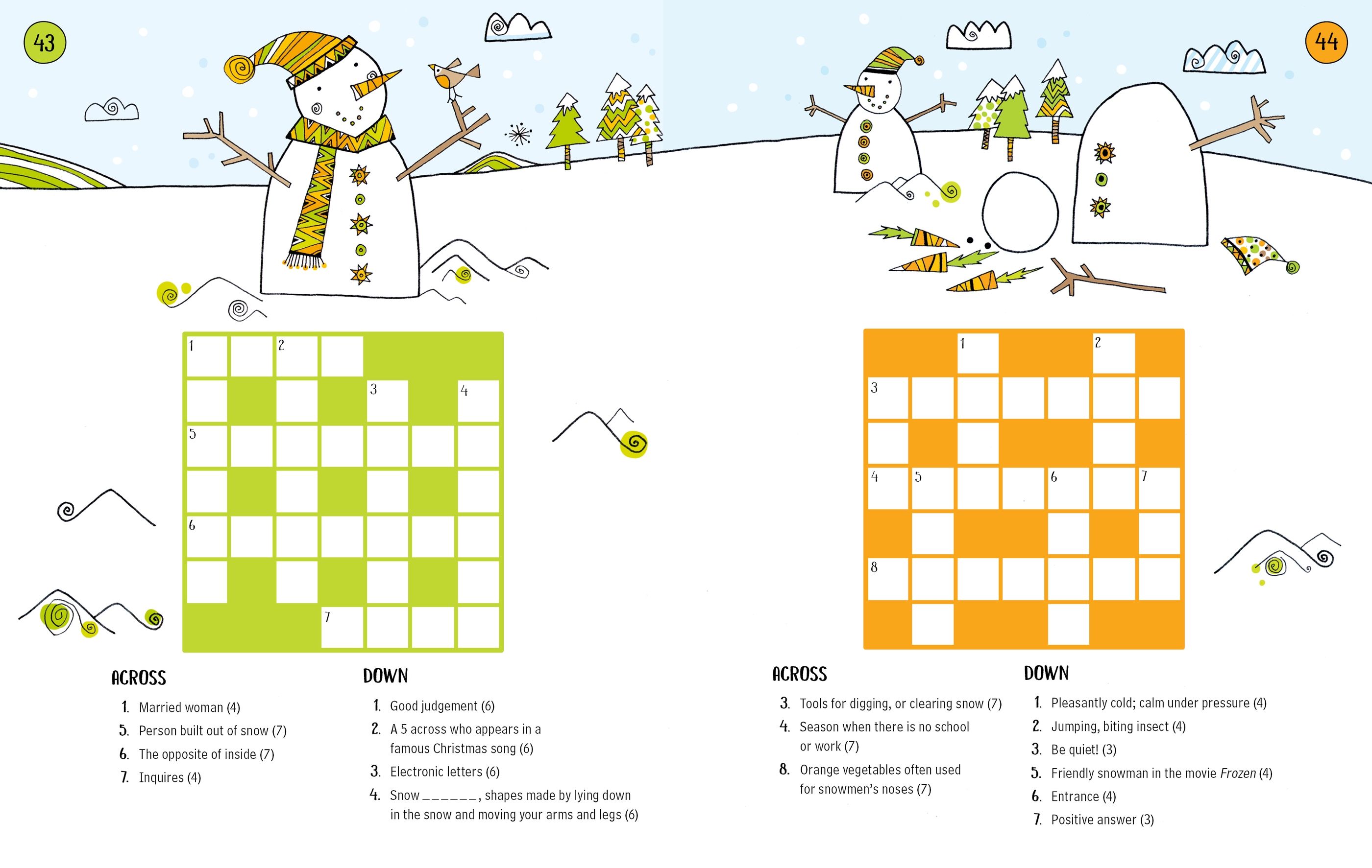 100 Childrens Crosswords: Christmas