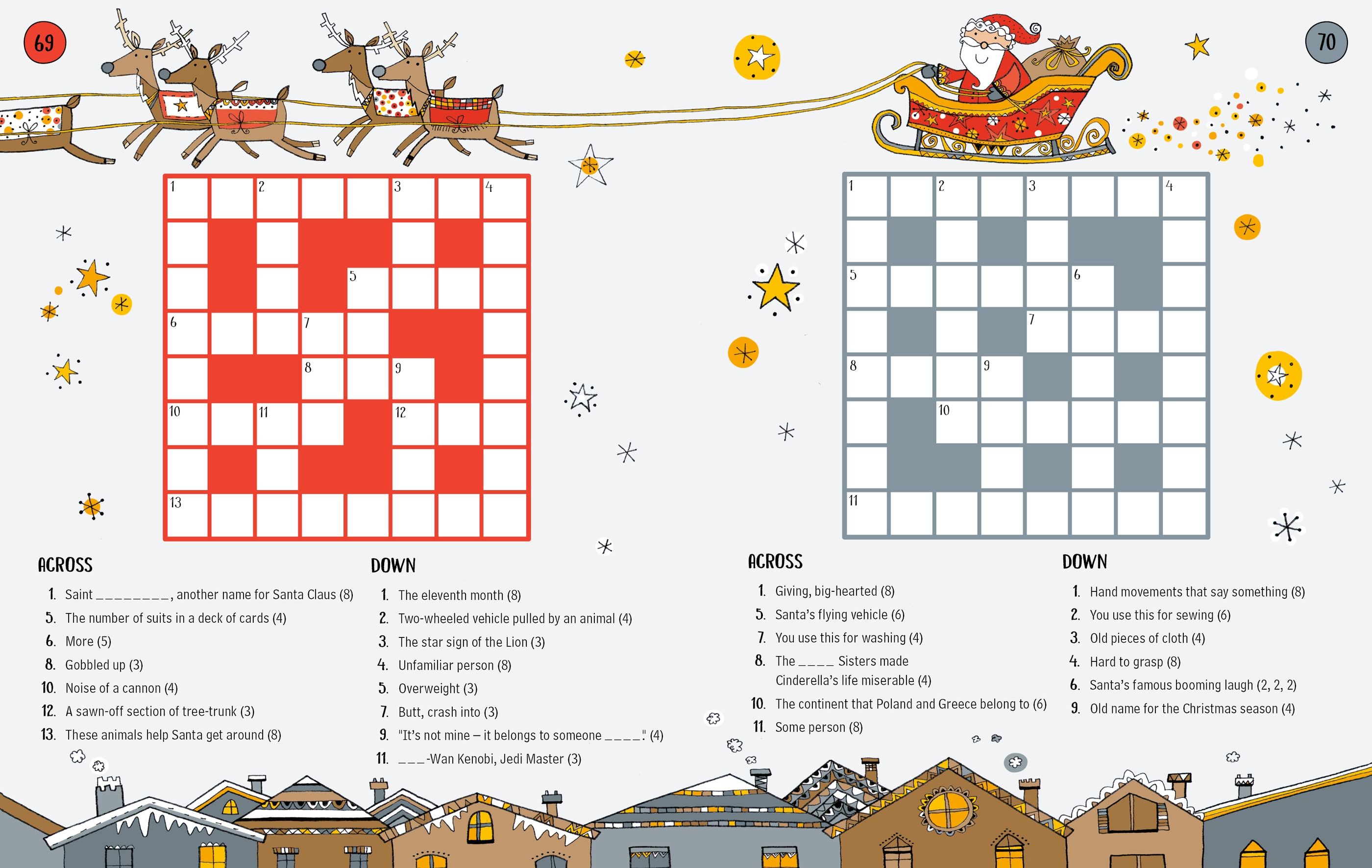 100 Childrens Crosswords: Christmas