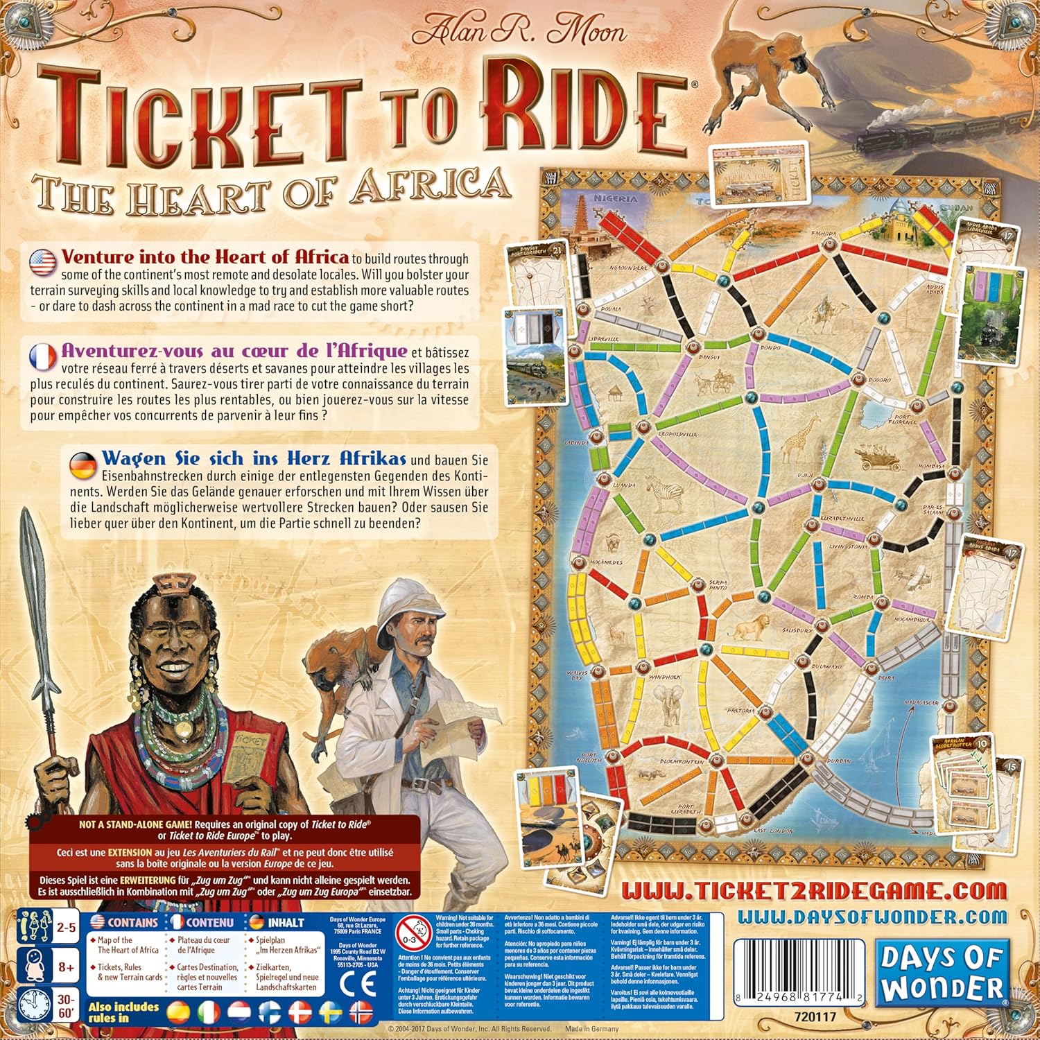 Ticket To Ride The Heart Of Africa (Expansion)