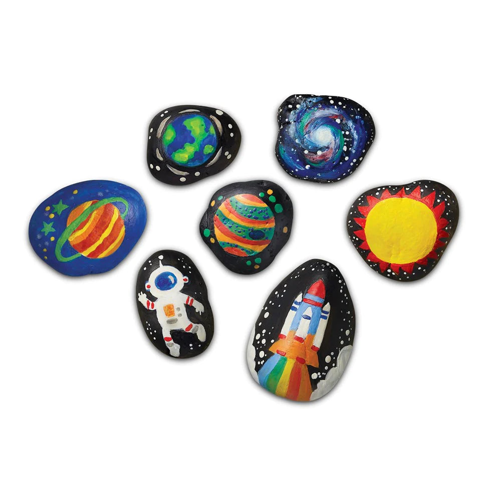 4M KidzMaker Glow-In-The-Dark Space Rock Painting