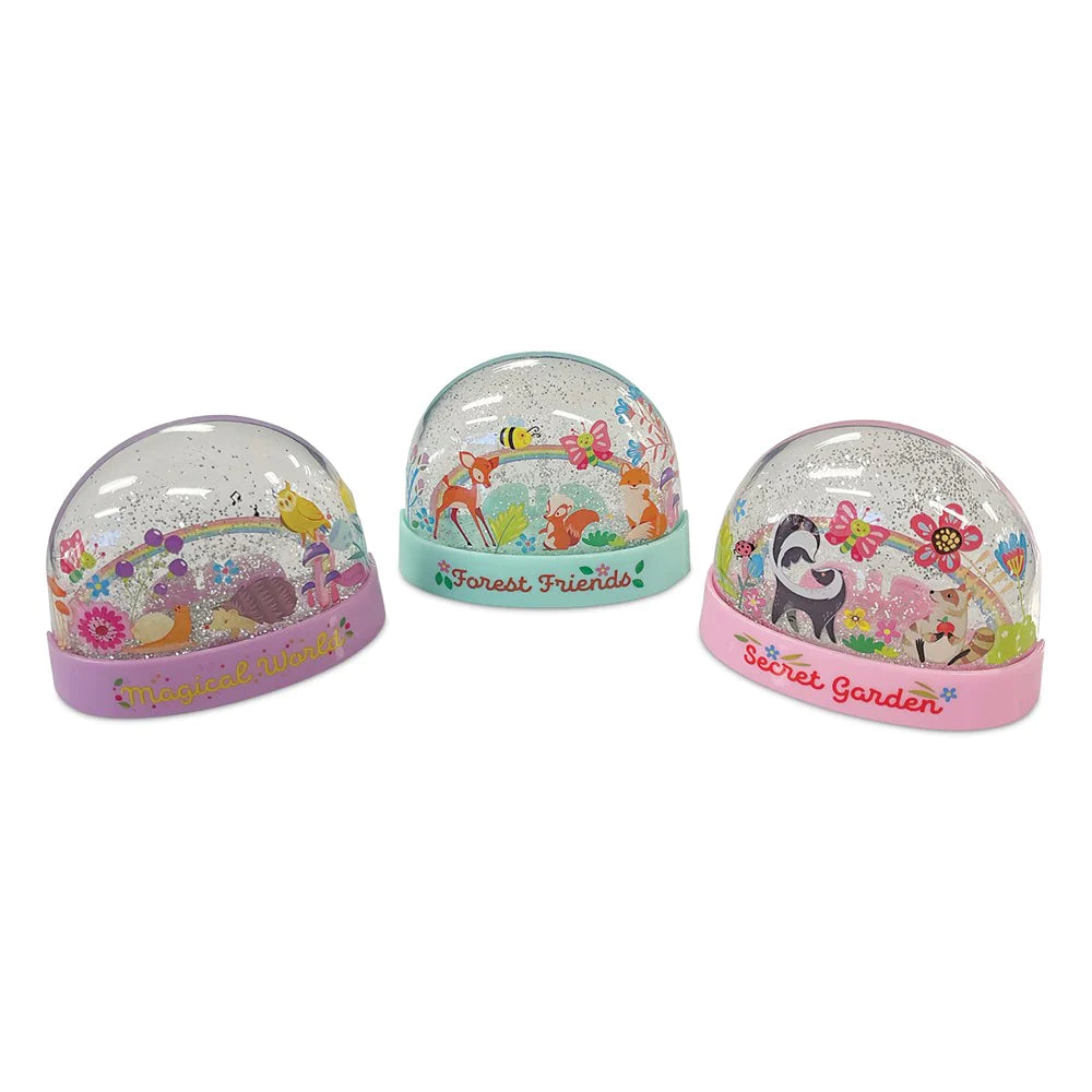 4M KidzMaker Glitter Rainbow Snow Domes