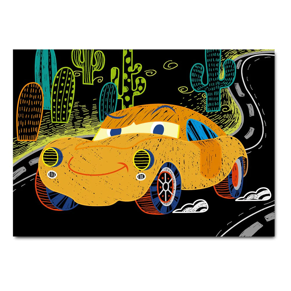 Avenir Mini Scratch Book - Cars