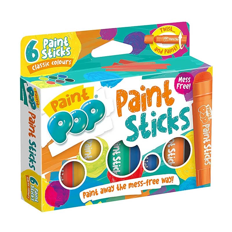 Paint Pop Classic Colours (6 Paint Sticks)