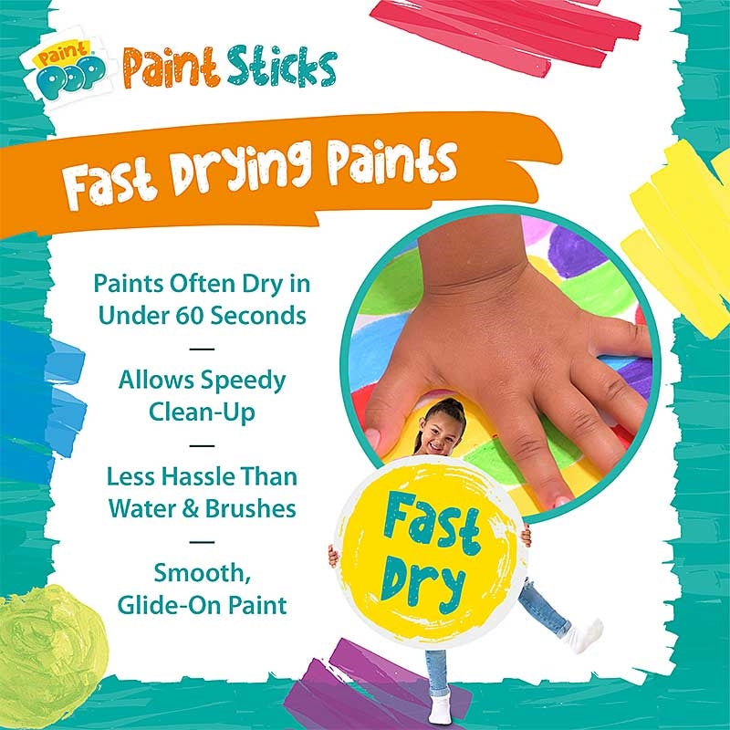 Paint Pop Classic Colours (6 Paint Sticks)