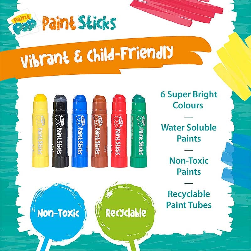 Paint Pop Classic Colours (6 Paint Sticks)