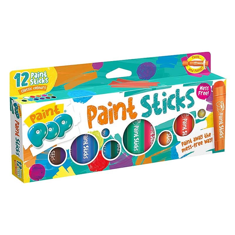 Paint Pop Classic Colours (12 Paint Sticks)