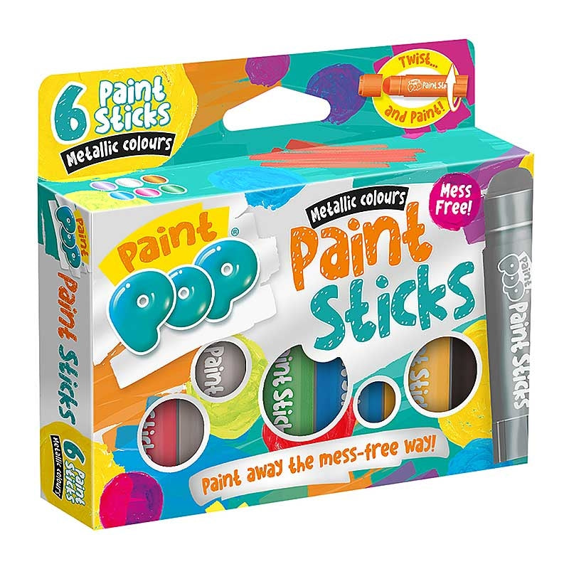 Paint Pop Metallic Colours (6 Paint Sticks)