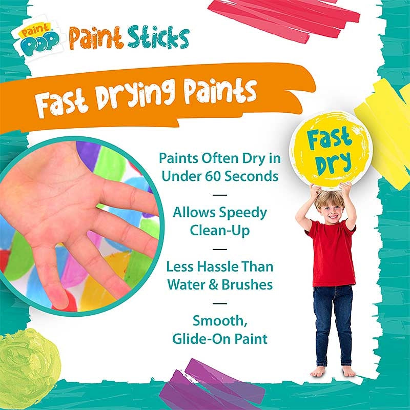 Paint Pop Metallic Colours (6 Paint Sticks)