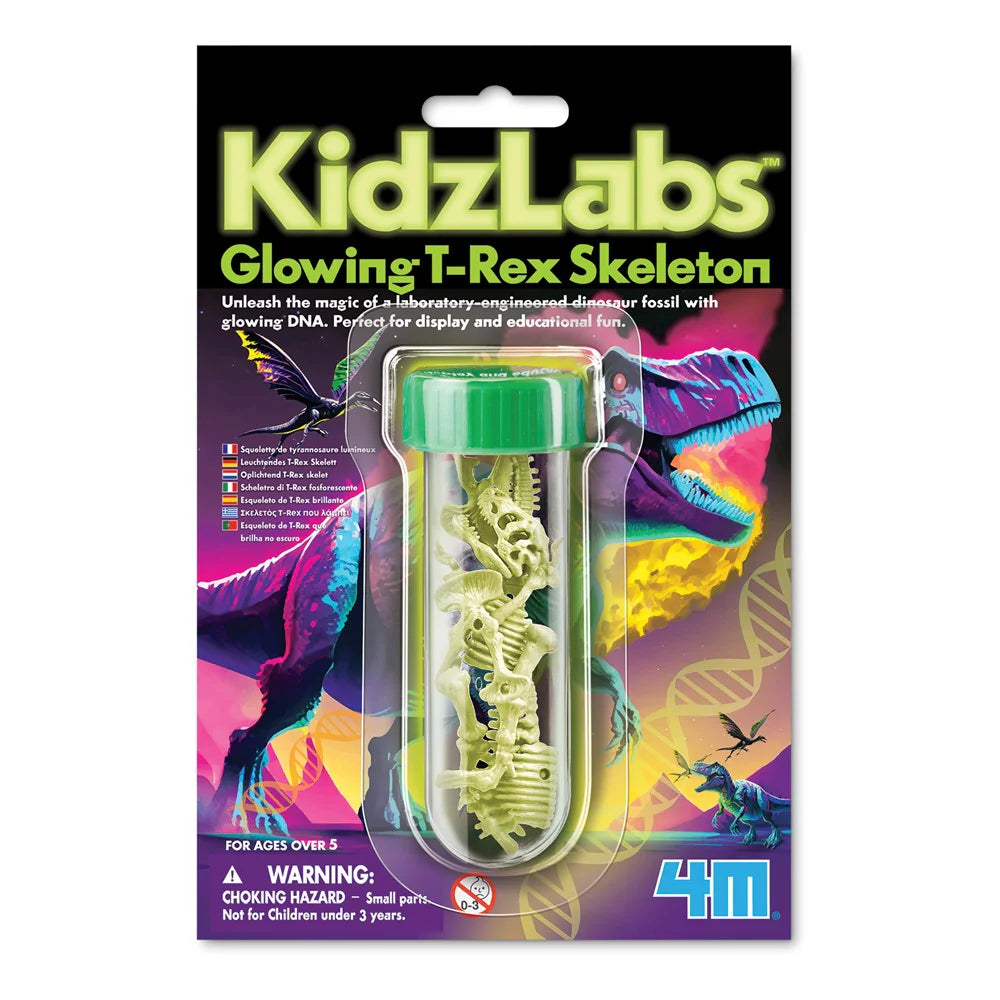 4M KidzLabs Glowing T-Rex Skeleton