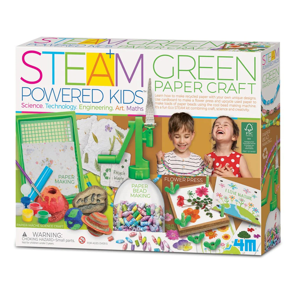 4M STEAM Powered Kids Green Paper Craft