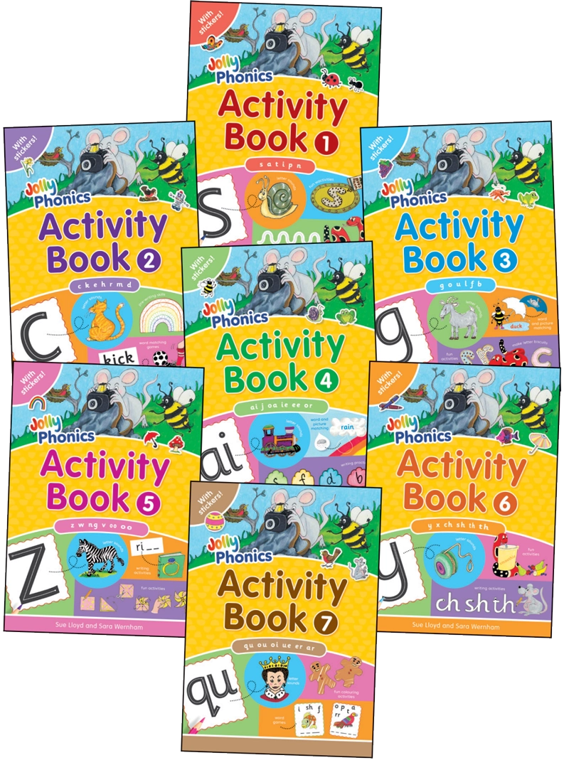 Jolly Phonics Activity Book Set 1-7