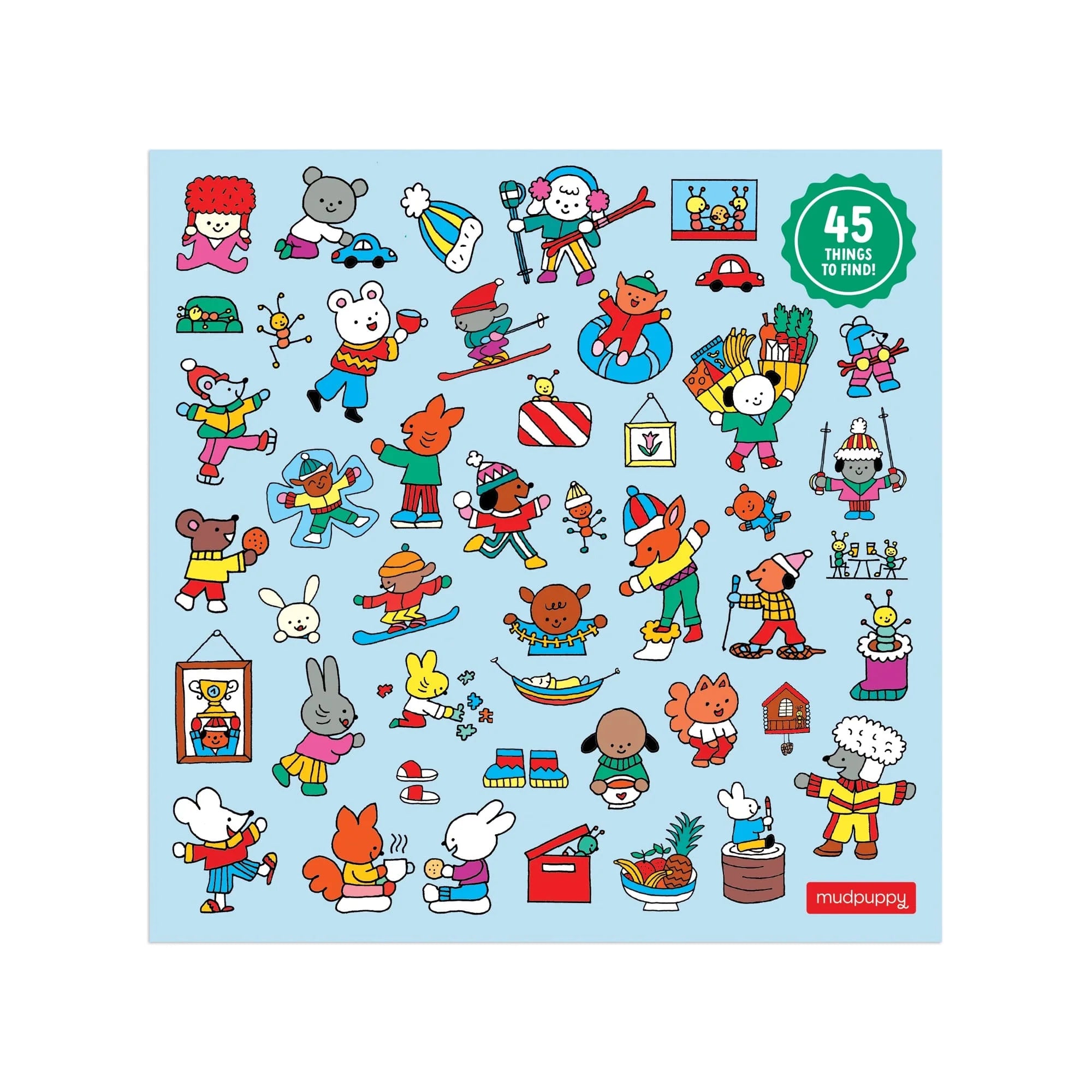 Mudpuppy 500-Piece Search & Find Puzzle: Winter Chalet