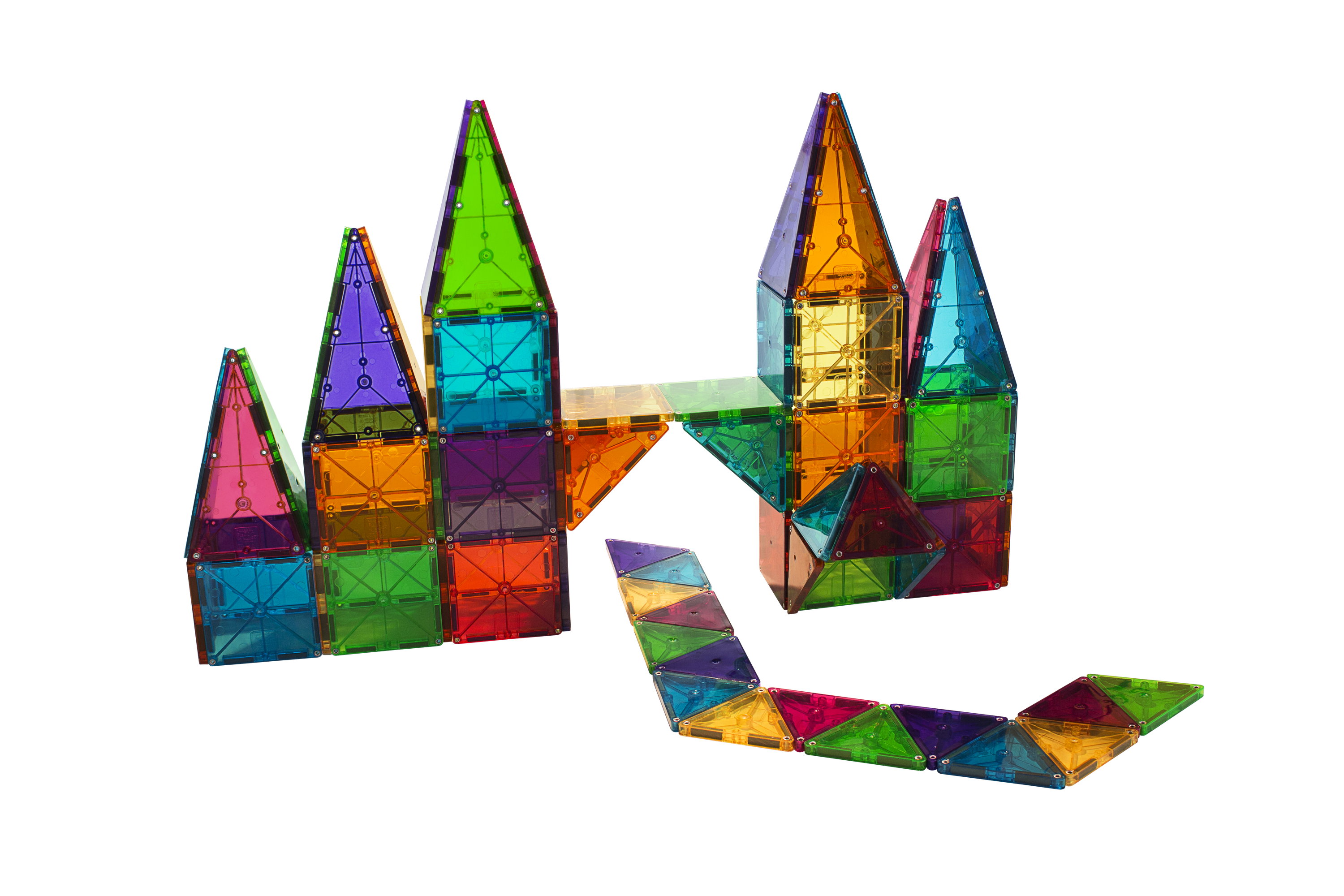 Magna-Tiles Clear Colors 100 Piece Set