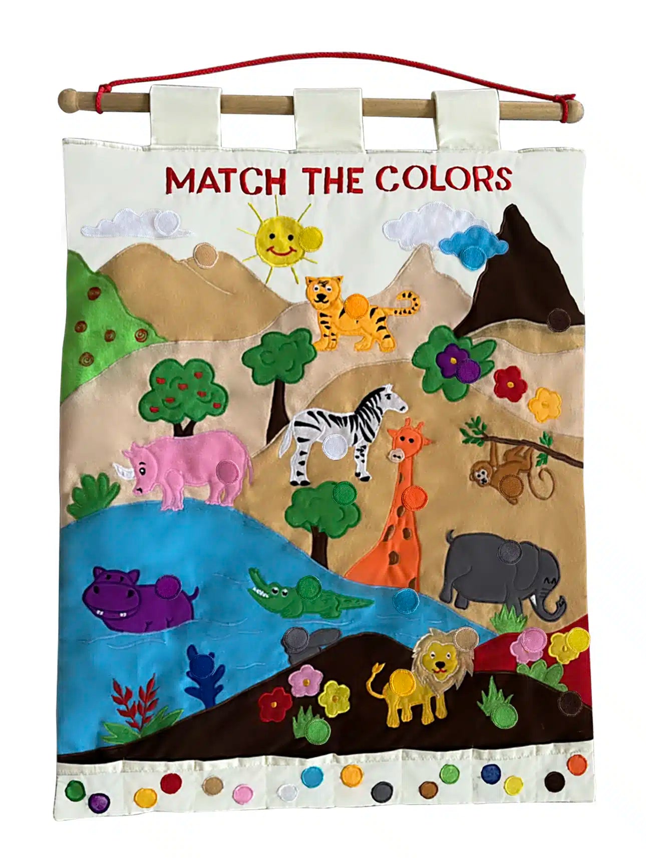 SmartMama Soft Play Fabric Wall Chart: Match The Colors Chart