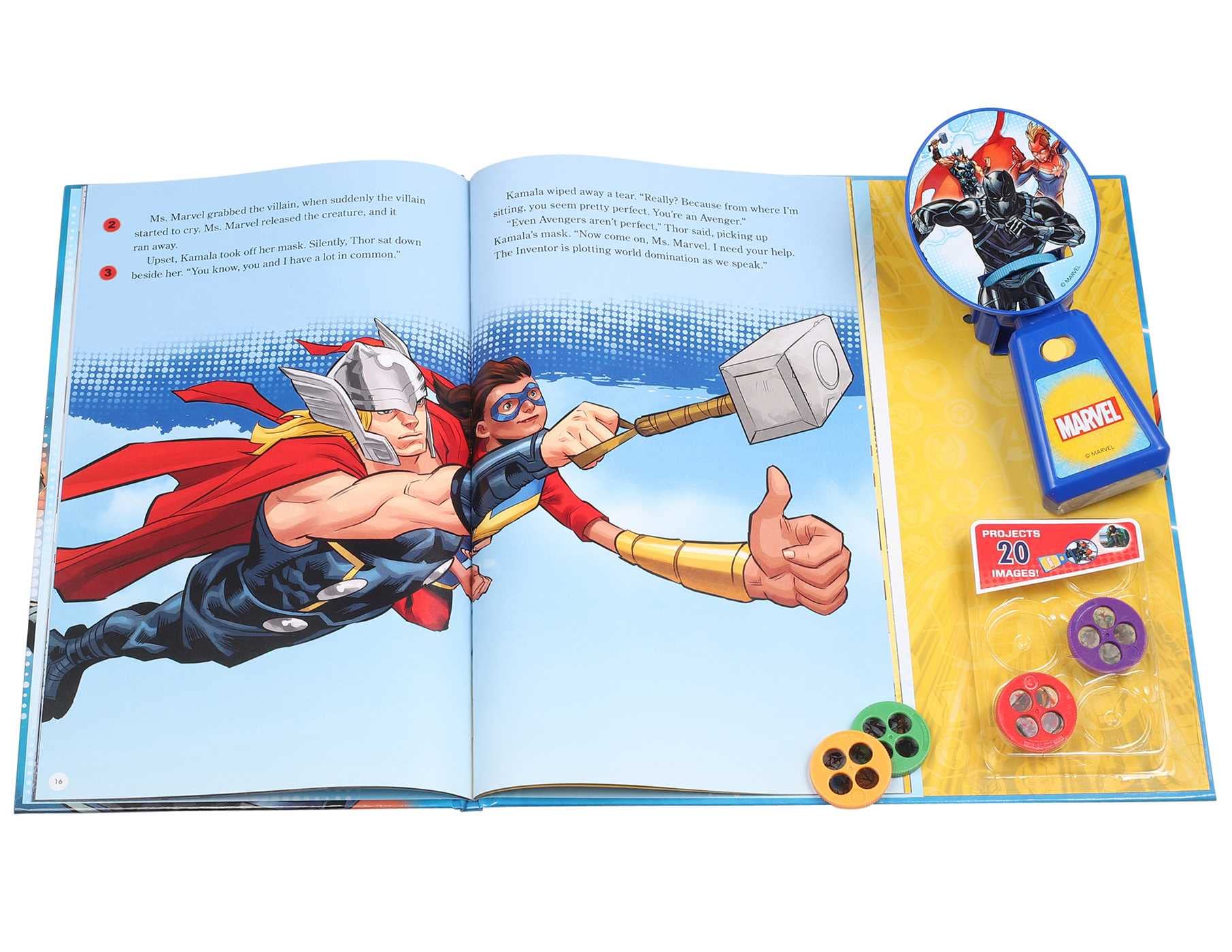 Movie Theater Storybook & Projector: Marvel Black Panther, Thor, and Captain Marvel