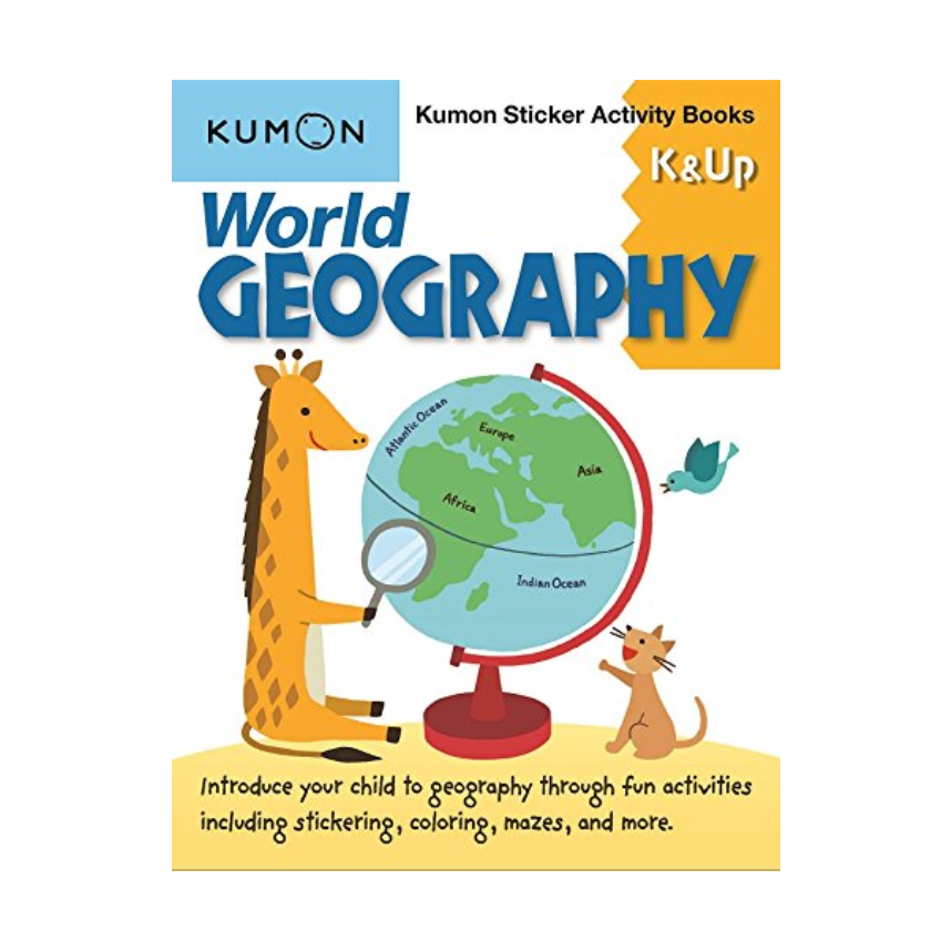 Kumon Geography Sticker Activity Book: K & Up