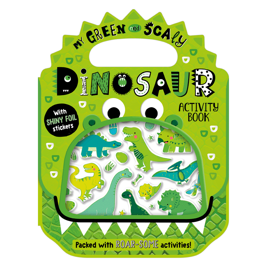 Shiny Stickers My Green And Scaly Dinosaur Activity Book