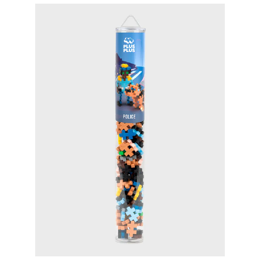 Plus-Plus Police Tube (100pcs)