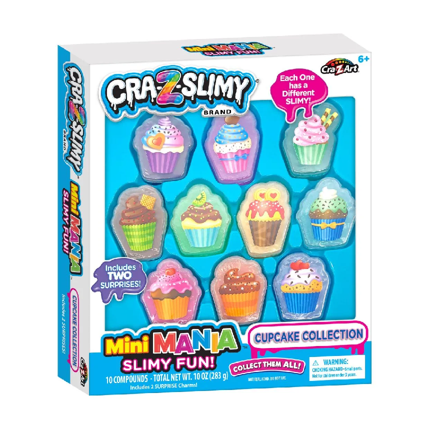 Cra-Z-Slimy Mini Mania Slimy Fun Cupcake Collection