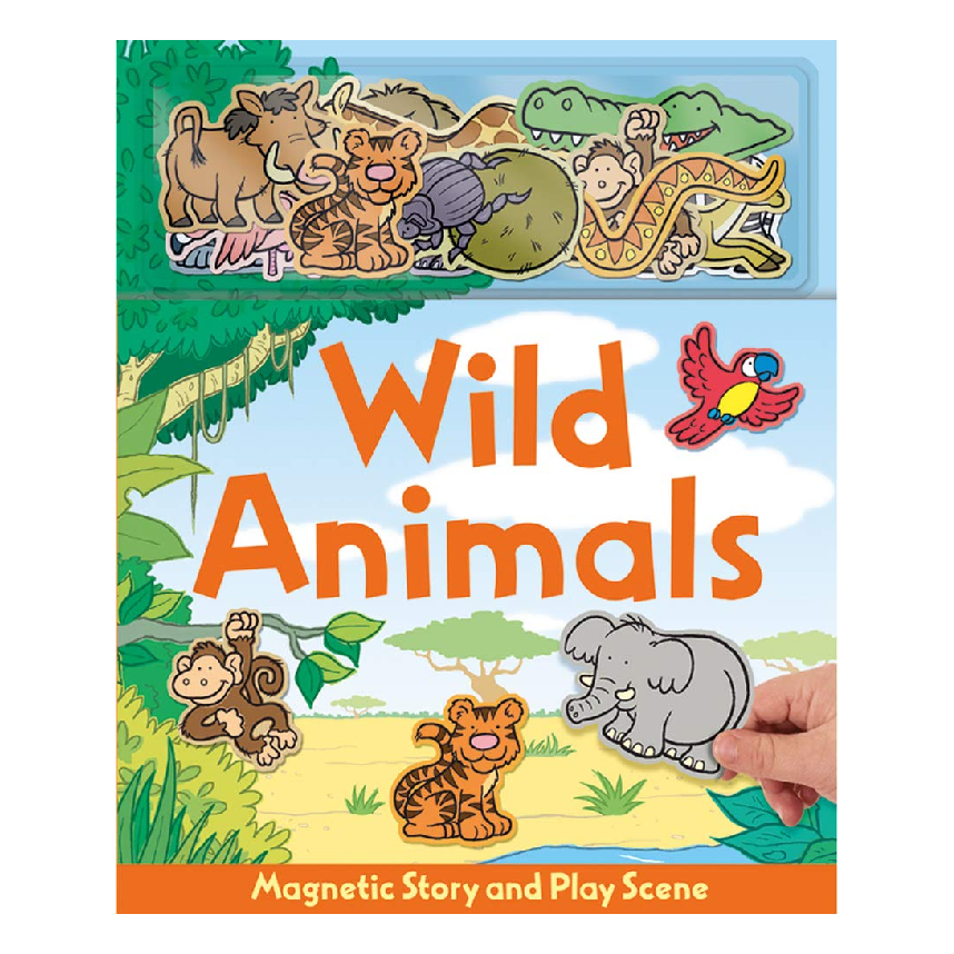 Magnetic Story And Play Scene: Wild Animals