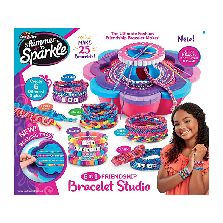 Cra-Z-Art Shimmer & Sparkle 6-in-1 Friendship Bracelet Studio