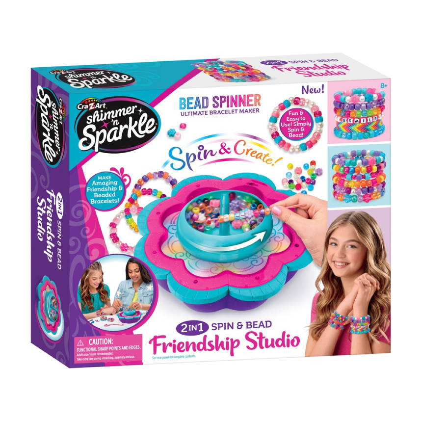 Cra-Z-Art Shimmer And Sparkle Bead Spinner Ultimate Bracelet Maker