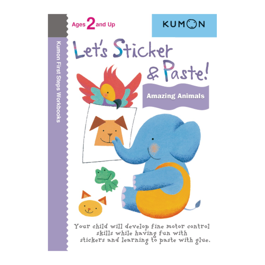 Kumon Lets Sticker And Paste! Amazing Animals