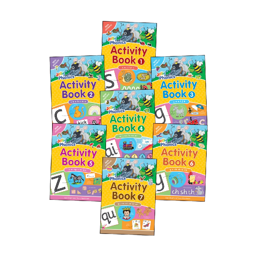 Jolly Phonics Activity Book Set 1-7