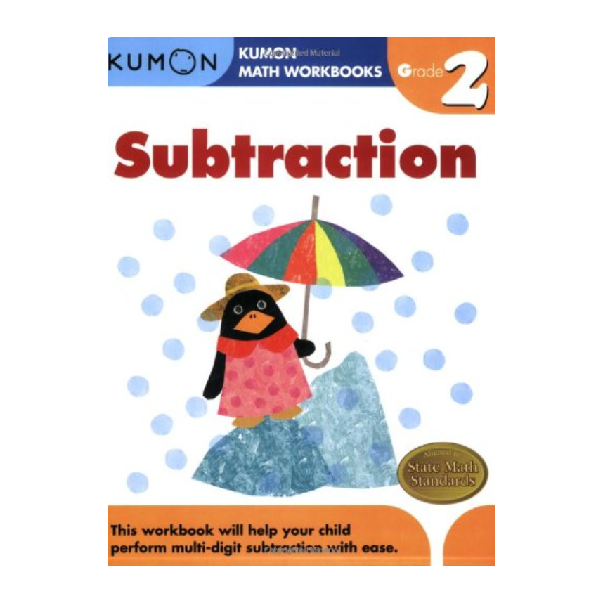 Kumon Math Workbooks Grade 2: Subtraction