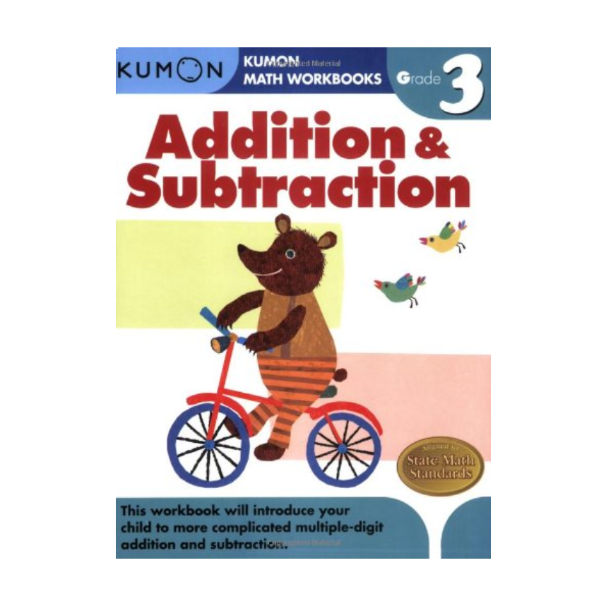 Kumon Math Workbooks Grade 3: Addition & Subtraction