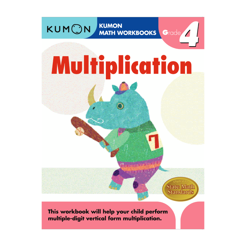 Kumon Math Workbooks Grade 4: Multiplication