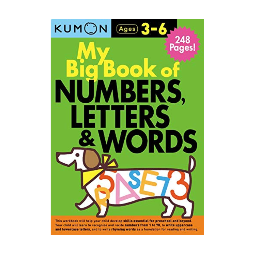 Kumon My Big Book Of Numbers, Letters & Words