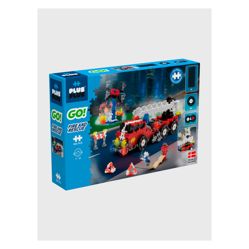 Plus-Plus Go! Fire and Rescue (500 pcs)