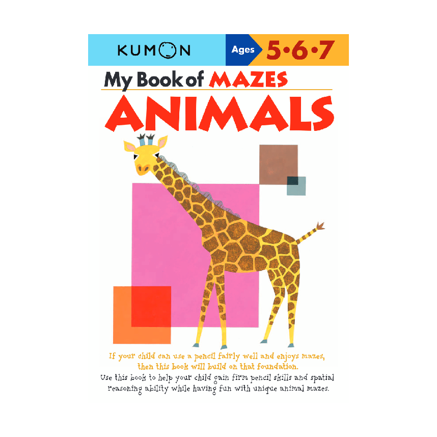 Kumon My Book Of Mazes Animals