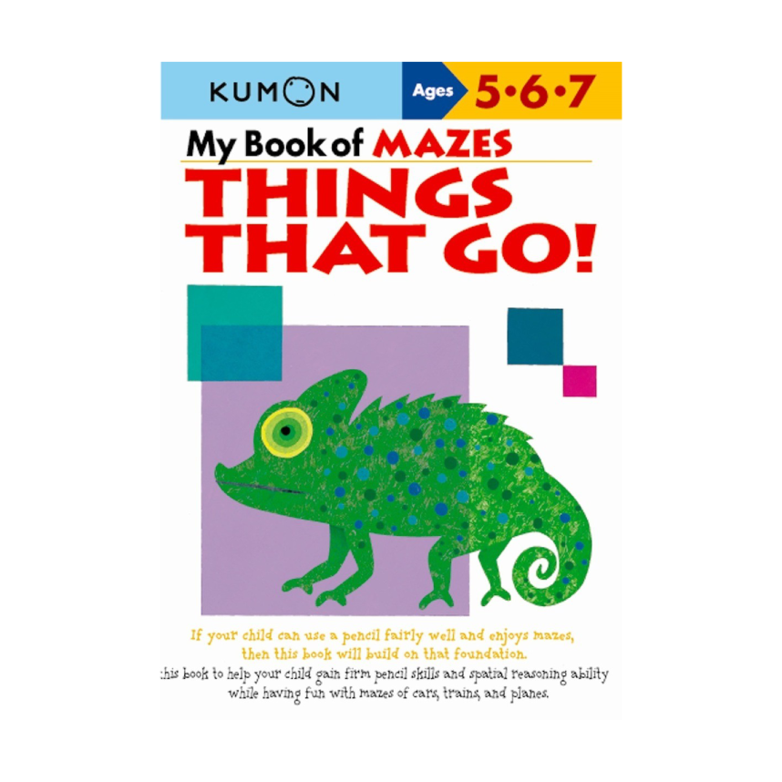 Kumon My Book Of Mazes Things That Go