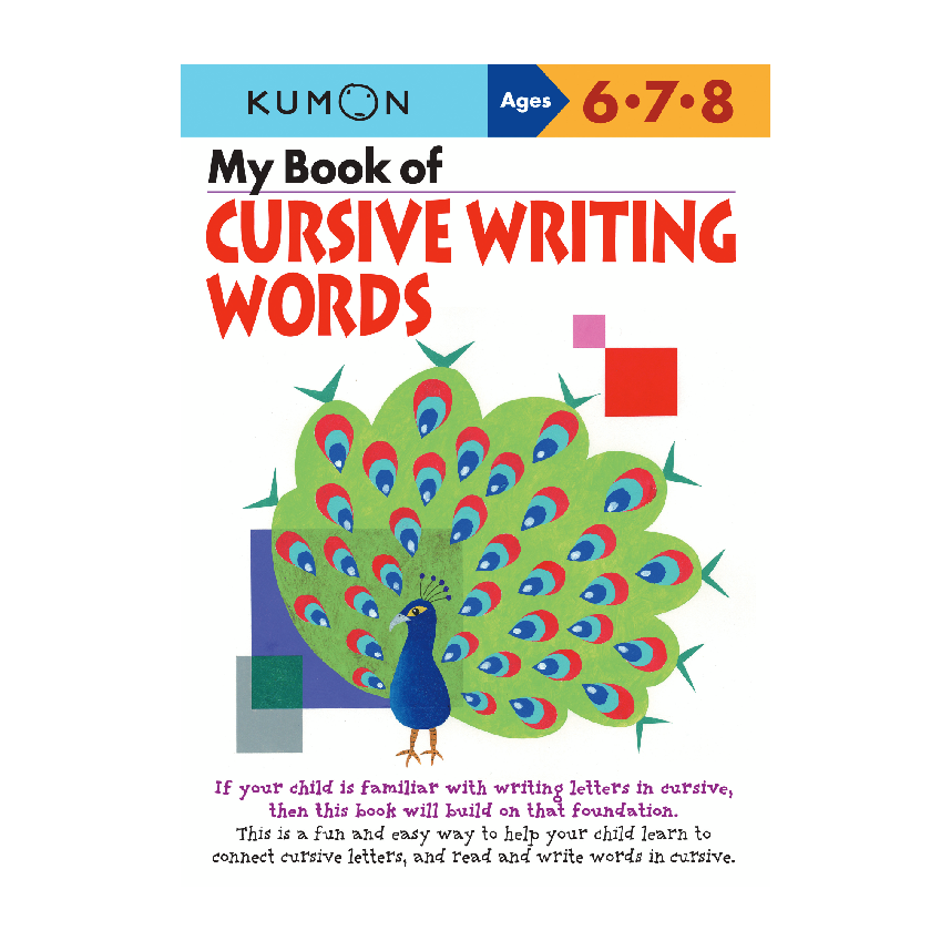 Kumon My Book Of Cursive Writing: Words