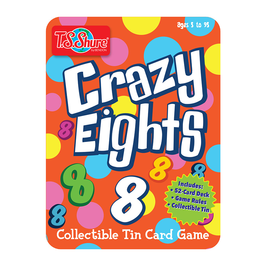 TS Shure Collectible Tin Card Game : Crazy Eights