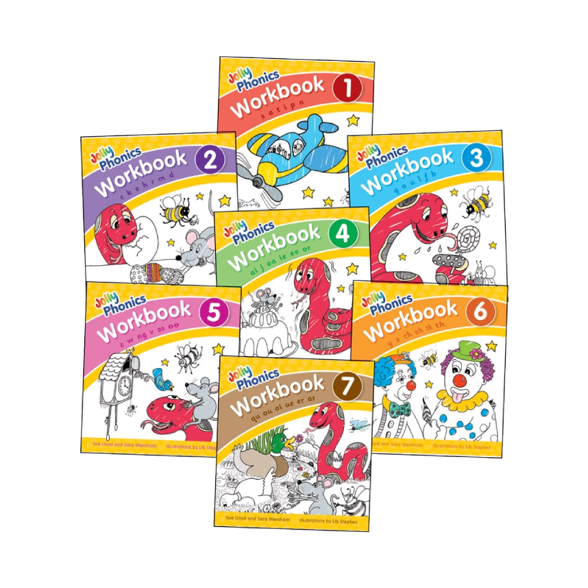 Jolly Phonics Workbook Set 1-7