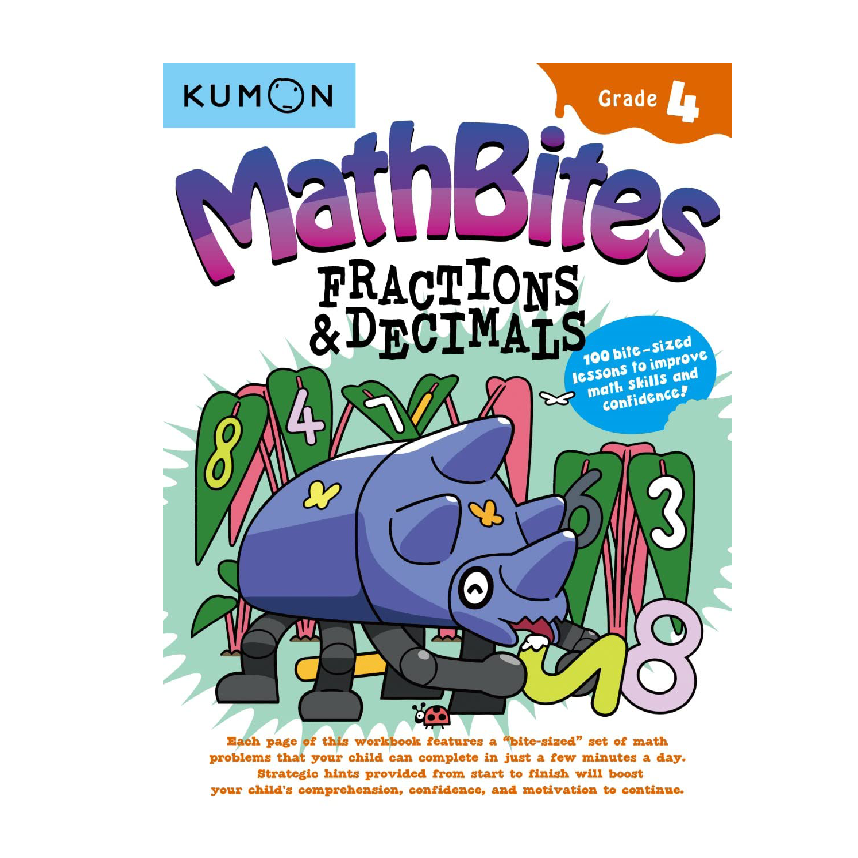 Kumon Mathbites Grade 4: Fraction & Decimals