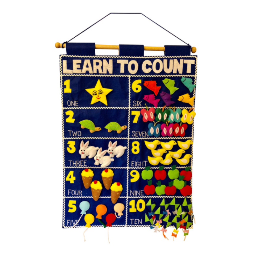 SmartMama Soft Play Fabric Wall Chart: Learn to Count Chart