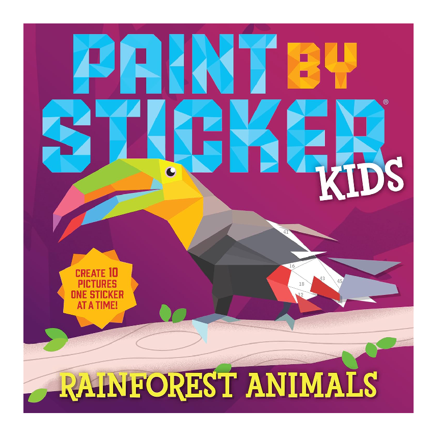 Paint By Sticker Kids: Rainforest Animals