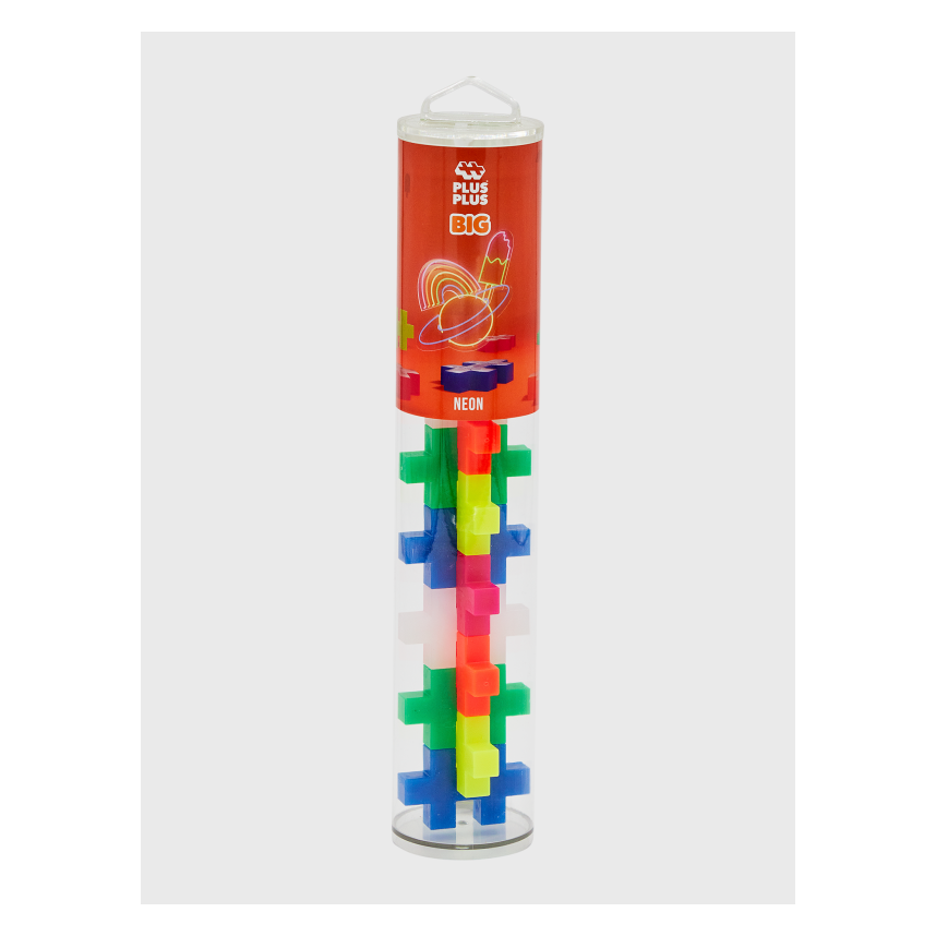 Plus-Plus Tube BIG Neon Mix (15pcs)