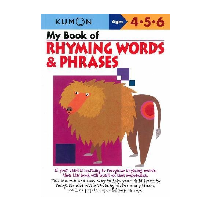 Kumon My Book Of Rhyming Words & Phrases